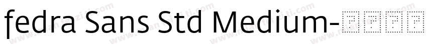 fedra Sans Std Medium字体转换